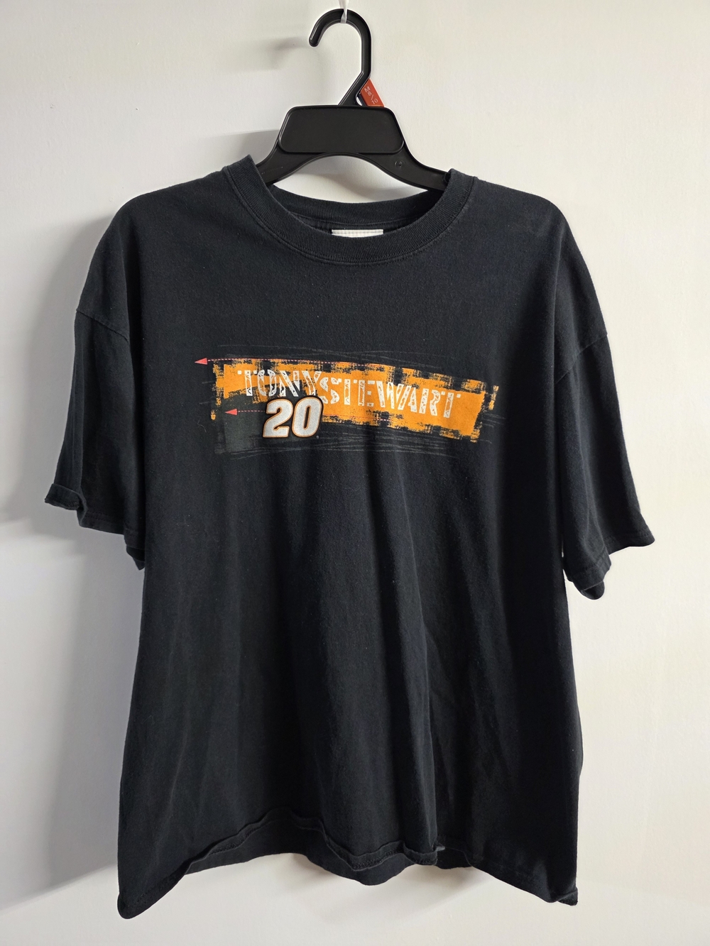 Vintage Y2K 2000s Tony Stewart Home Depot Racing Double Sided Graphic Tee Shirt